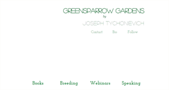 Desktop Screenshot of greensparrowgardens.com